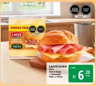 Laive - Queso Edam + Jamonada