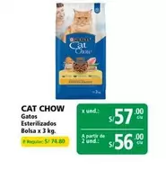 Cat Chow - Gatos Esterilizados Bolsa