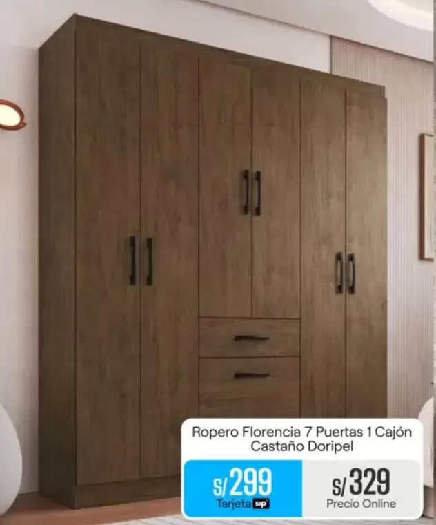 Ropero Florencia 7 Puertas 1 Cajón