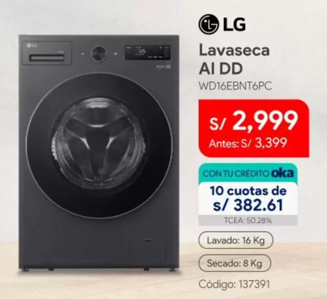 Lg - Lavaseca AI DD WD16EBNT6PC