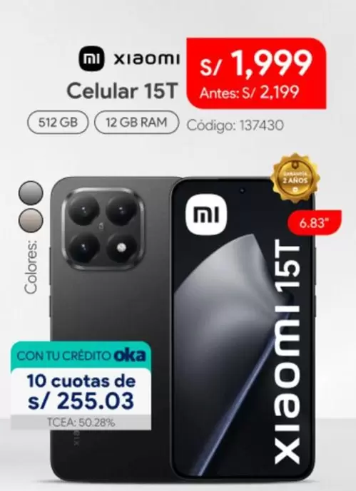 Xiaomi - Celular 15T