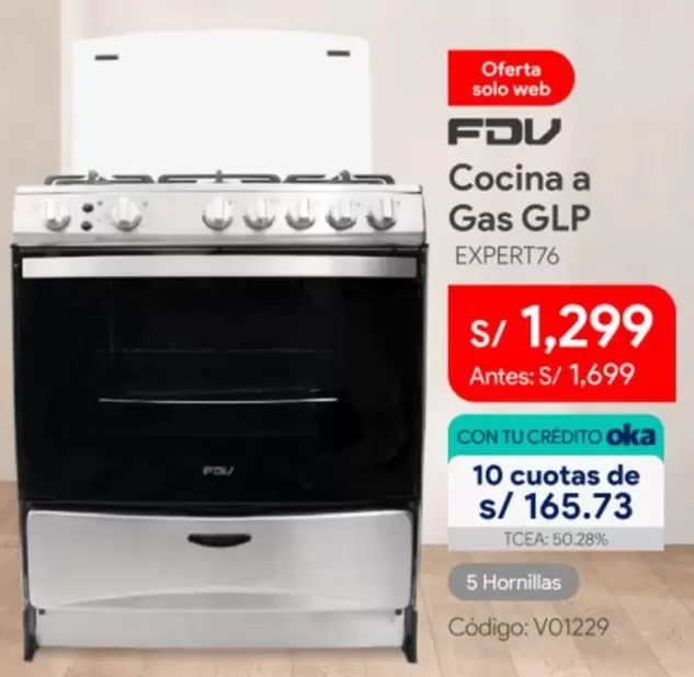 Solo - Cocina a Gas GLP EXPERT76