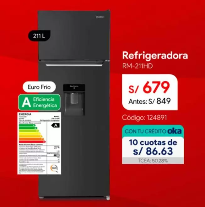 Refrigeradora RM-211HD