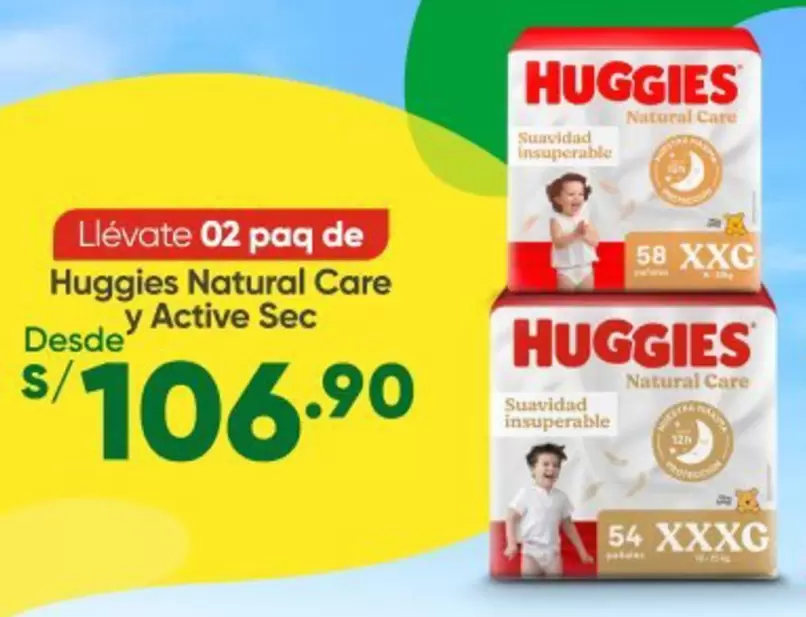 Huggies -  Natural Care y Active Sec