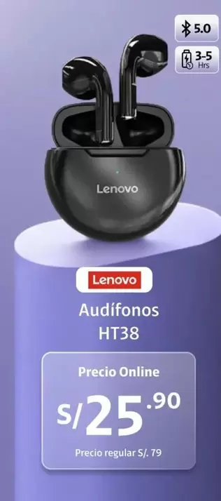 Lenovo - Audifonos HT38