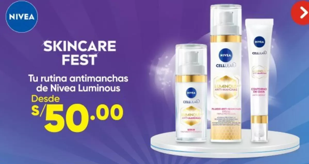 Nivea - SKINCARE FEST Tu rutina antimanchas