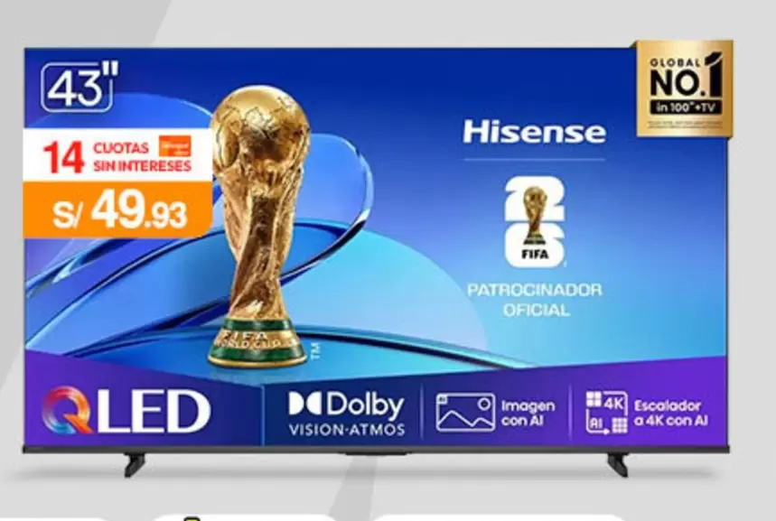 Hisense - 43" QLED TV