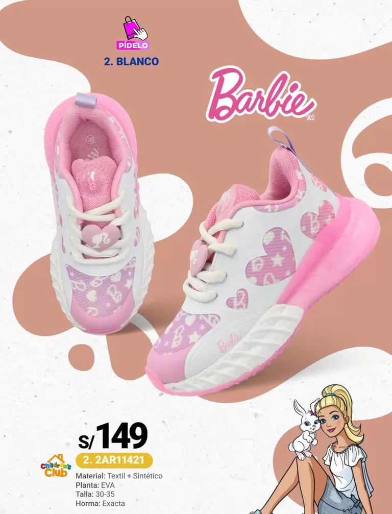 Barbie - ZAPATILLAS NIÑA BARBIE 2. ZAR11421