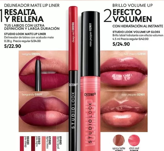Studio - DELINEADOR MATE LIP LINER Y BRILLO VOLUME UP