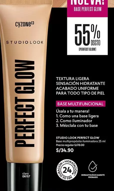 Studio - STUDIO LOOK PERFECT GLOW BASE MULTIFUNCIONAL