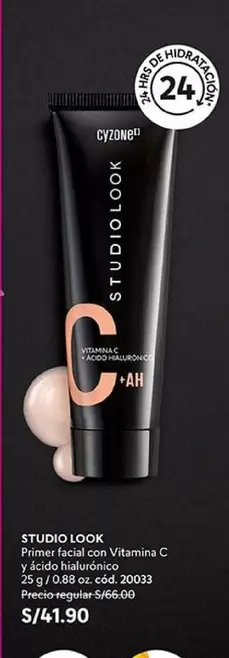 Studio - STUDIO LOOK Primer facial con Vitamina C y ácido hialurónico