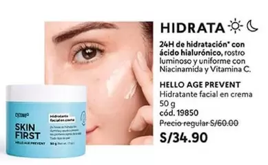 Age - HELLO AGE PREVENT Hidratante facial en crema