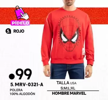 Marvel - HOMBRE MARVEL POLERA 5. MRV-0321-A