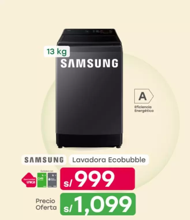 Samsung - Lavadora Ecobubble
