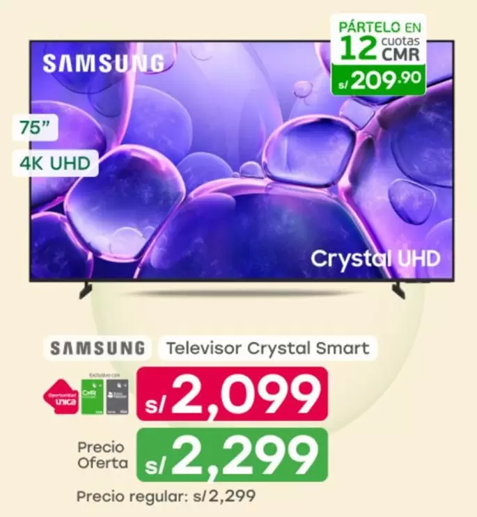 Samsung - Televisor Crystal Smart