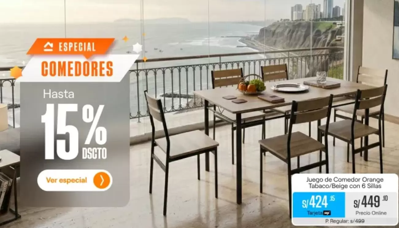 Orange - Juego de Comedor