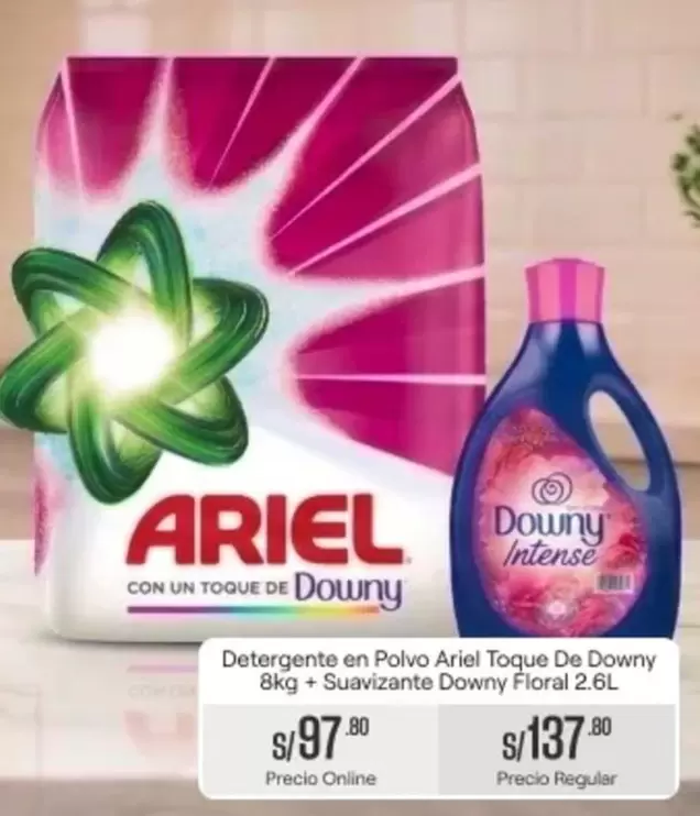 Ariel - Detergente en Polvo + Suavizante
