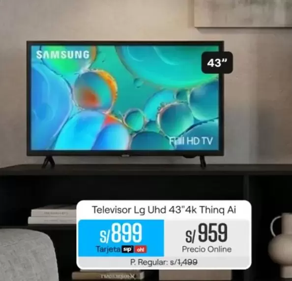 Samsung - Televisor Lg Uhd 43"4k Thing Ai