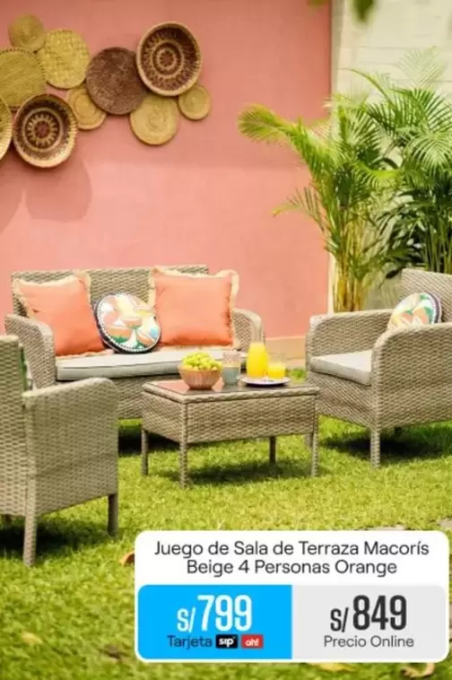 Orange - Juego de Sala de Terraza Macoris