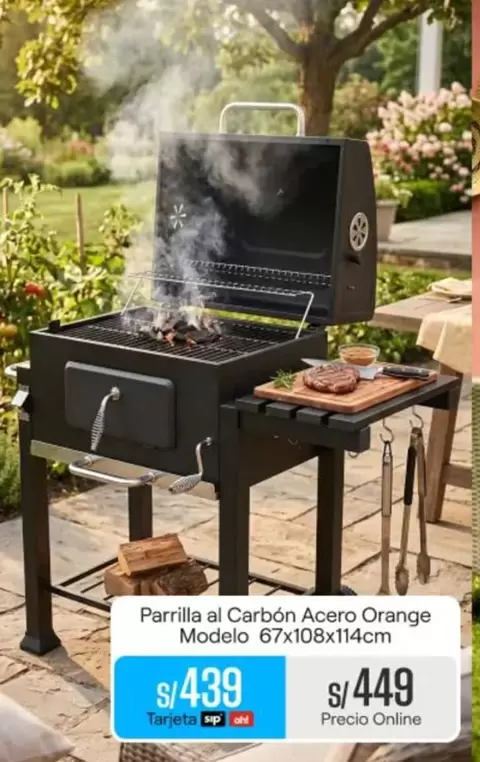 Orange - Parrilla al Carbón Acero
