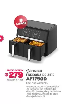 Imaco - FREIDORA DE AIRE AF1790D