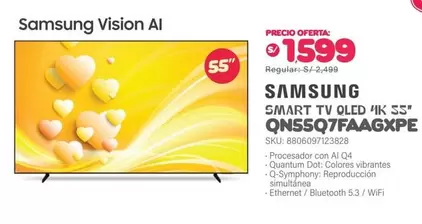 Samsung - SMART TV OLED 4K 55" QN55Q7FAAGXPE