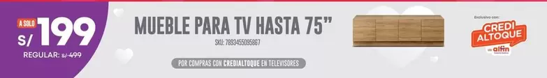 Solo - MUEBLE PARA TV HASTA 75"
