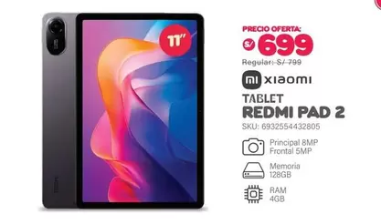 Xiaomi - TABLET REDMI PAD 2