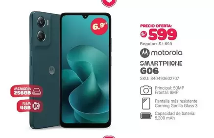 Motorola - SMARTPHONE G06