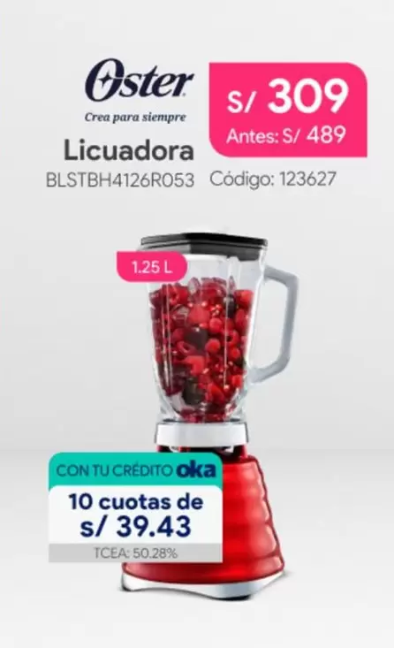 Oster - Licuadora BLSTBH4126R053
