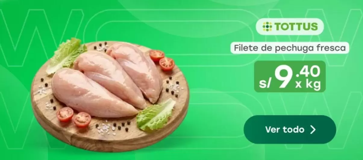 Tottus - Filete de pechuga fresca