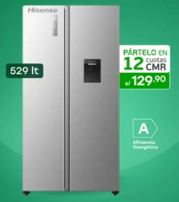 Hisense - Side by Side Refrigerator
