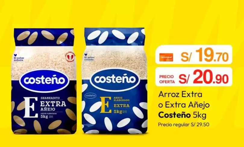 Costeño - Arroz Extra o Extra Añejo