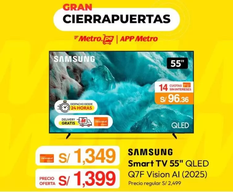 Samsung - Smart TV 55" Q7F Vision AI (2025)