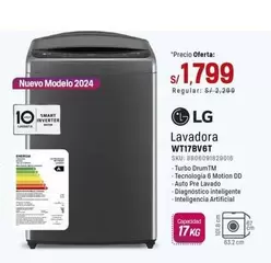 Lg - Lavadora WT17BV6T