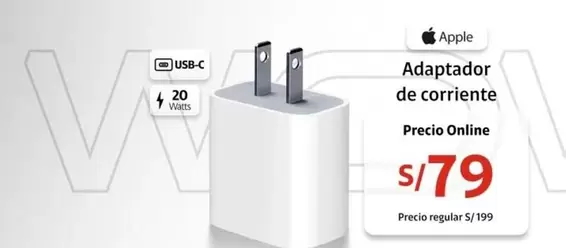Apple - Adaptador de corriente