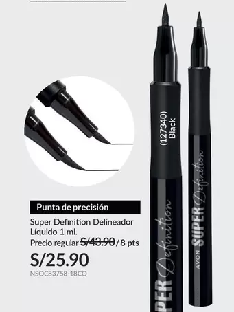 Avon - Super Definition Delineador Liquido