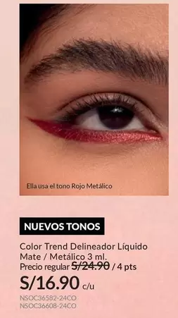 PTS - Color Trend Delineador Líquido Mate / Metálico 3 ml.
