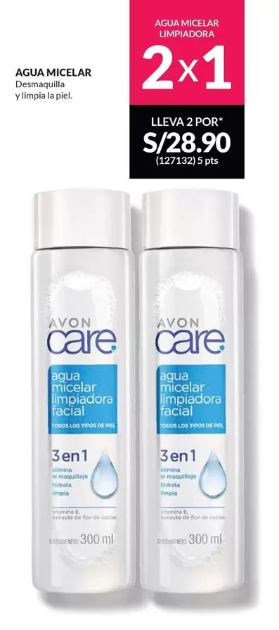 Avon - AGUA MICELAR LIMPIADORA