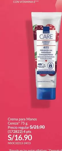 Avon - Crema para Manos Cereza