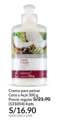Avon - Crema para peinar Coco y A
uevo