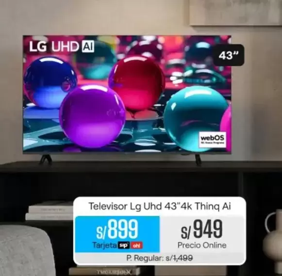 Lg - Televisor  Uhd 43"4k Thing Ai