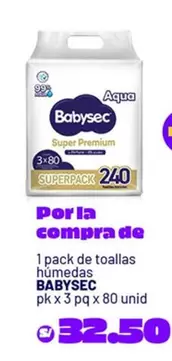 Babysec - toallas húmedas