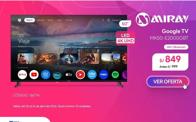 Miray - Google TV MK50-E2000GBT