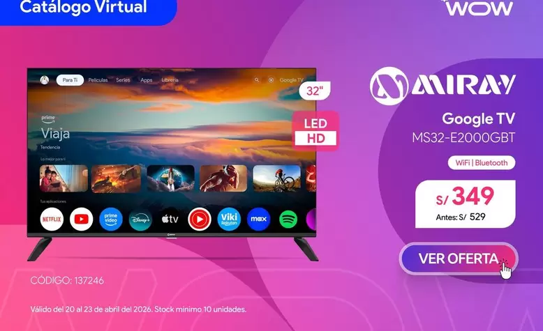 Miray - Google TV MS32-E2000GBT