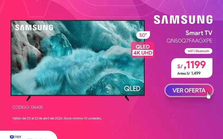 Samsung - Smart Tv QN50Q7FAAGXPE