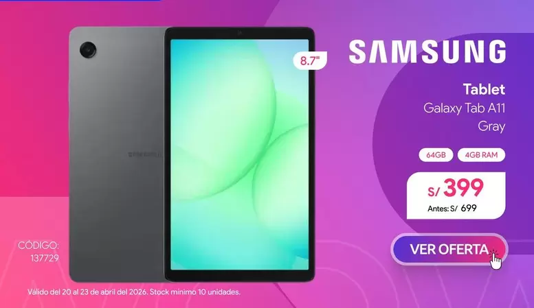 Samsung - Tablet Galaxy Tab A11