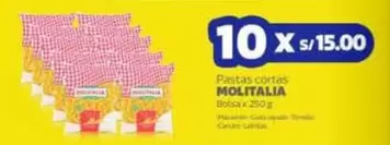 Molitalia - Pastas cortas