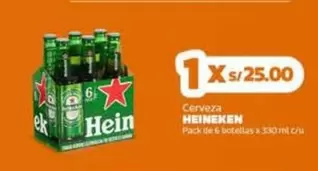 Heineken - Pack of 6 bottles