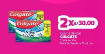Colgate - Crema dental Triple accion
